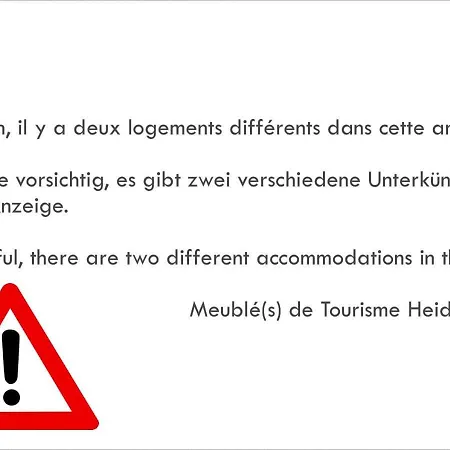 Apartament Meubles De Tourisme Heidelbeere *