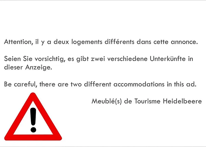 Lejlighed Meubles De Tourisme Heidelbeere *
